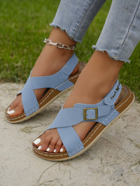 Ankle Strap Flat Sandals – Casual Open Toe Summer Footwear