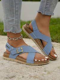 Ankle Strap Flat Sandals – Casual Open Toe Summer Footwear