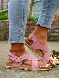 Ankle Strap Flat Sandals – Casual Open Toe Summer Footwear