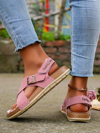 Ankle Strap Flat Sandals – Casual Open Toe Summer Footwear