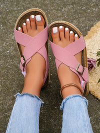 Ankle Strap Flat Sandals – Casual Open Toe Summer Footwear