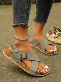 Ankle Strap Flat Sandals – Casual Open Toe Summer Footwear