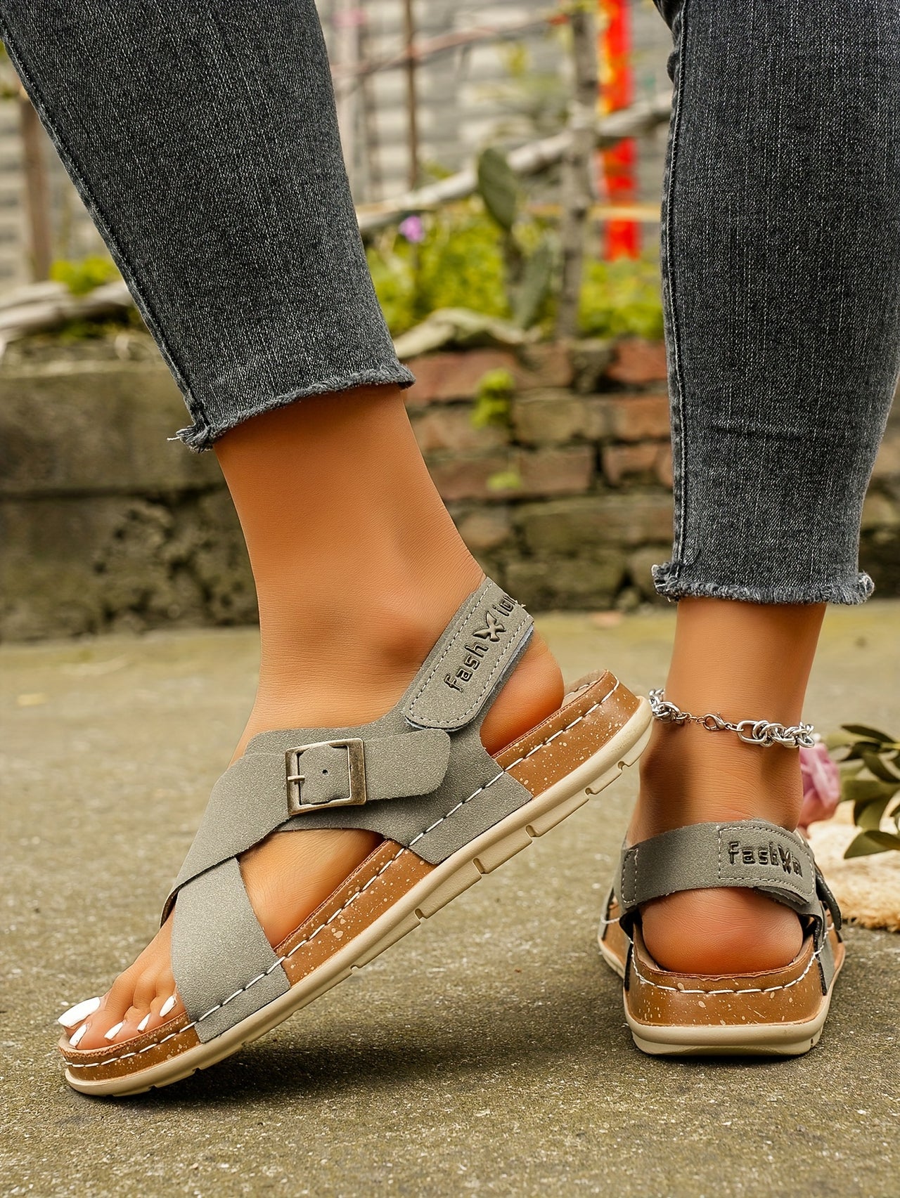 Ankle Strap Flat Sandals – Casual Open Toe Summer Footwear