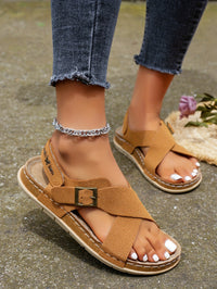 Ankle Strap Flat Sandals – Casual Open Toe Summer Footwear