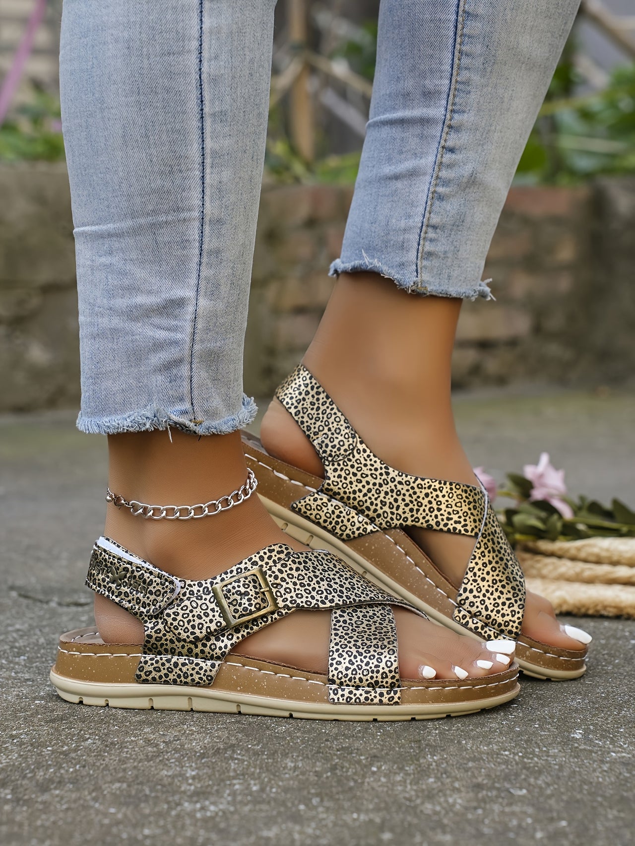 Ankle Strap Flat Sandals – Casual Open Toe Summer Footwear