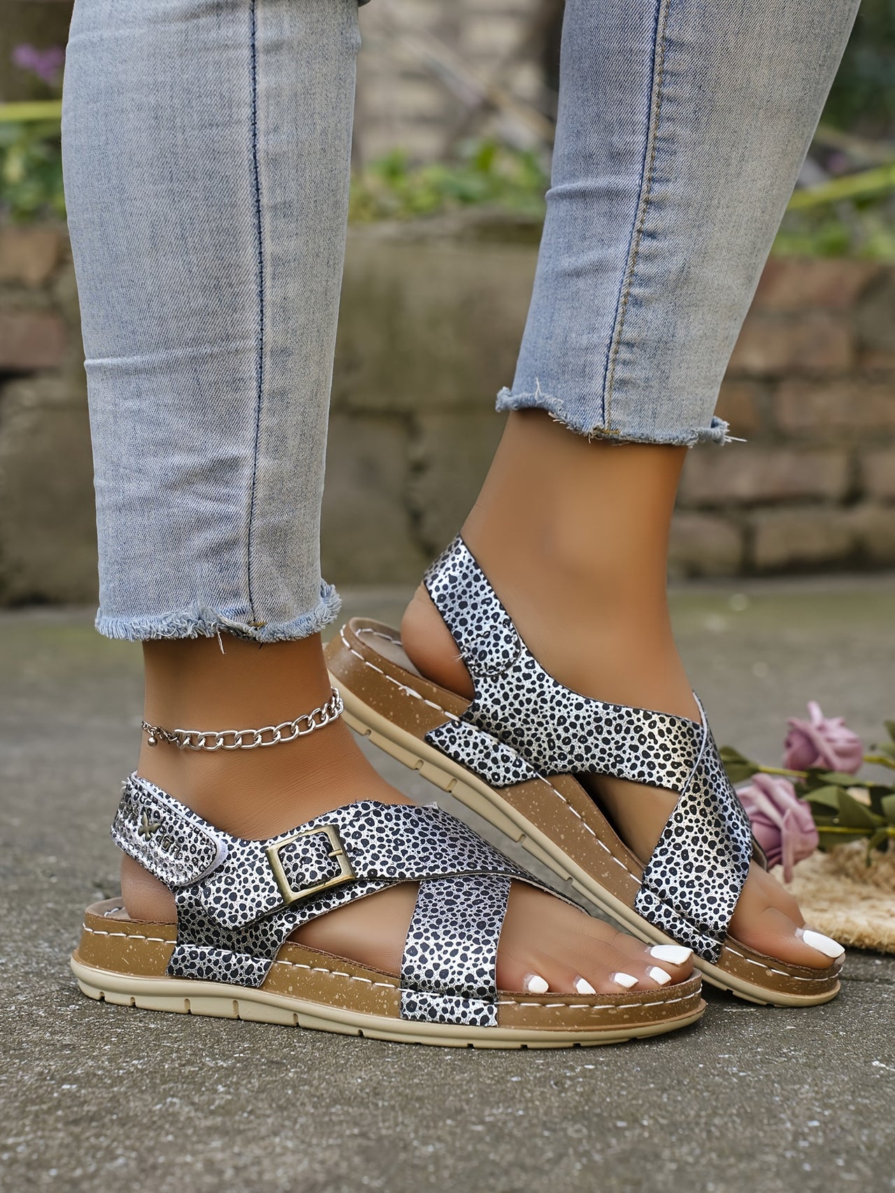 Ankle Strap Flat Sandals – Casual Open Toe Summer Footwear