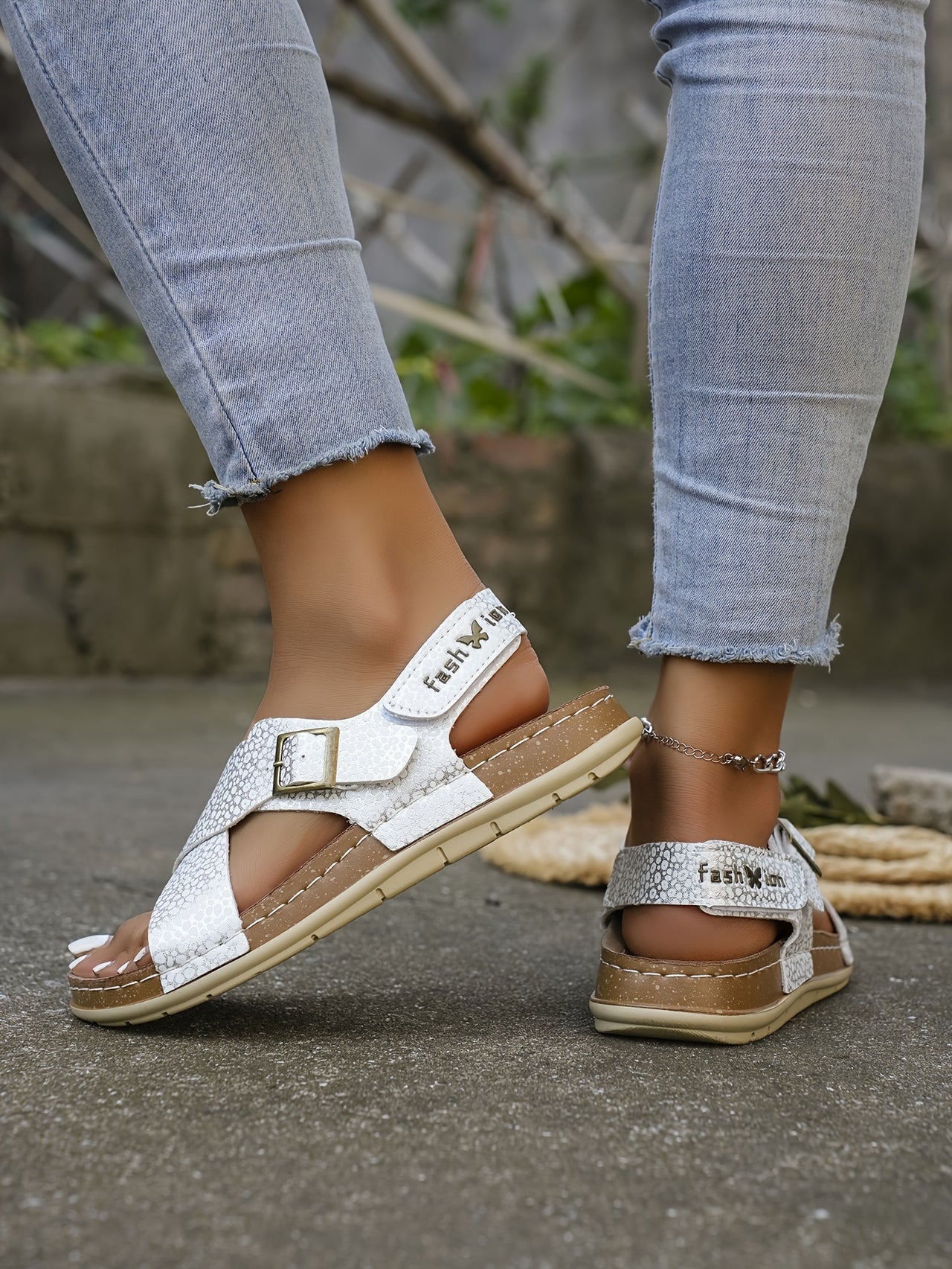 Ankle Strap Flat Sandals – Casual Open Toe Summer Footwear