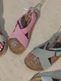 Ankle Strap Flat Sandals – Casual Open Toe Summer Footwear