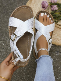 Ankle Strap Flat Sandals – Casual Open Toe Summer Footwear