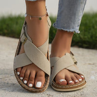 Ankle Strap Flat Sandals – Casual Open Toe Summer Footwear