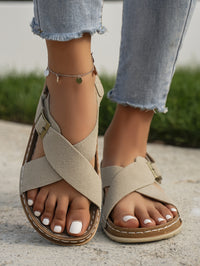 Ankle Strap Flat Sandals – Casual Open Toe Summer Footwear