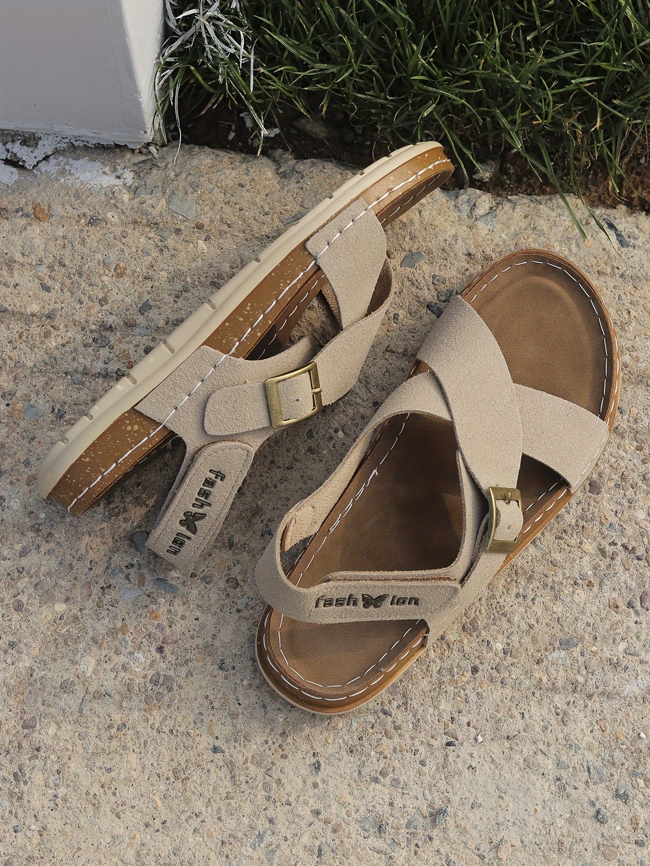Ankle Strap Flat Sandals – Casual Open Toe Summer Footwear
