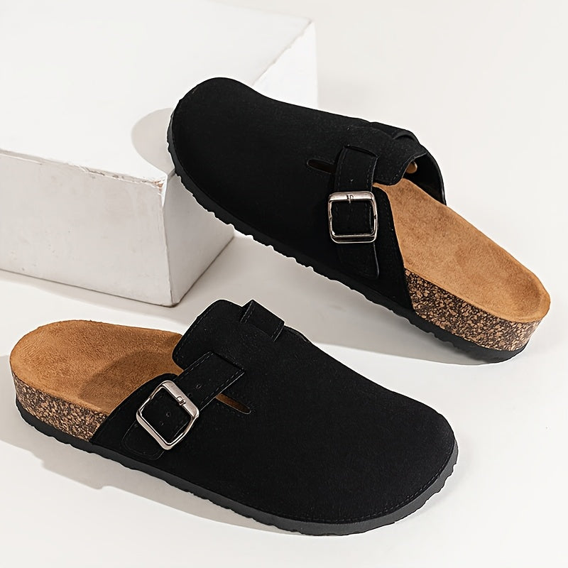 Casual Slip-On Flat Sandals – Round Toe Summer Comfort Shoes