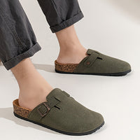 Casual Slip-On Flat Sandals – Round Toe Summer Comfort Shoes