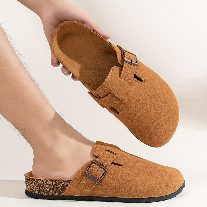 Casual Slip-On Flat Sandals – Round Toe Summer Comfort Shoes