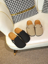 Casual Slip-On Flat Sandals – Round Toe Summer Comfort Shoes