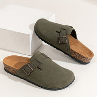 Casual Slip-On Flat Sandals – Round Toe Summer Comfort Shoes