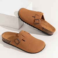 Casual Slip-On Flat Sandals – Round Toe Summer Comfort Shoes