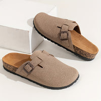 Casual Slip-On Flat Sandals – Round Toe Summer Comfort Shoes