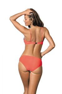 Contrast Push-Up Bikini Set – Detachable Straps & Leg-Lengthening Fit
