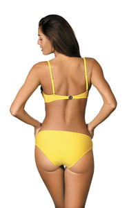 Contrast Push-Up Bikini Set – Detachable Straps & Leg-Lengthening Fit