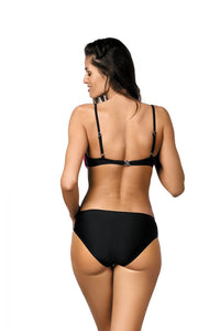 Two-Tone Push-Up Bikini Set – Strapless Bra & Cut-Out Bottoms